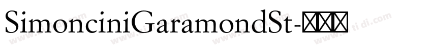 SimonciniGaramondSt字体转换