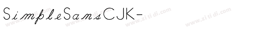 SimpleSansCJK字体转换