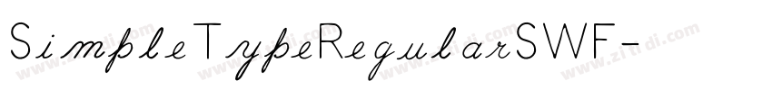 SimpleTypeRegularSWF字体转换