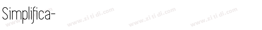Simplifica字体转换