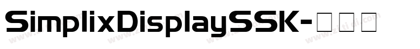 SimplixDisplaySSK字体转换
