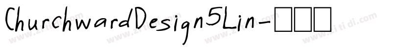 ChurchwardDesign5Lin字体转换