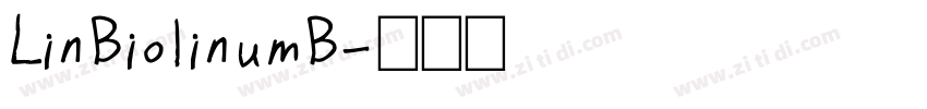 LinBiolinumB字体转换