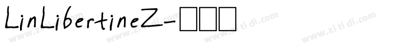LinLibertineZ字体转换