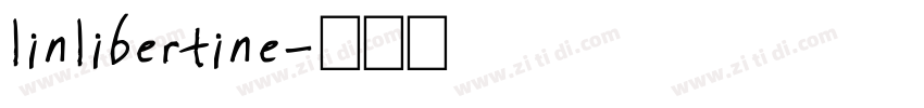 linlibertine字体转换