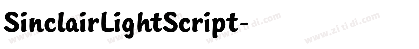 SinclairLightScript字体转换