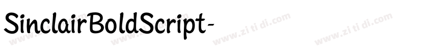 SinclairBoldScript字体转换
