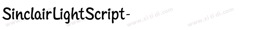 SinclairLightScript字体转换