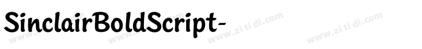 SinclairBoldScript字体转换