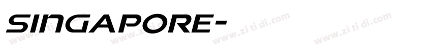 Singapore字体转换