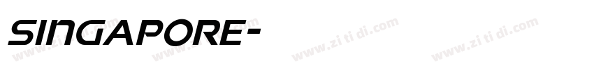 Singapore字体转换