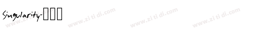 Singularity字体转换