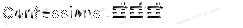 Confessions字体转换