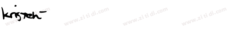 kristen字体转换