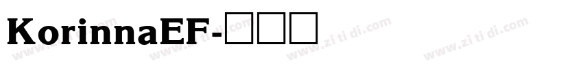 KorinnaEF字体转换