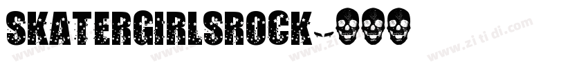 skatergirlsrock字体转换