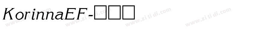 KorinnaEF字体转换