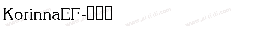 KorinnaEF字体转换