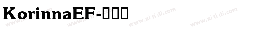 KorinnaEF字体转换