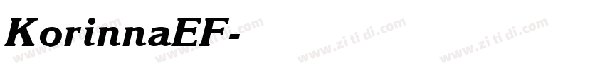 KorinnaEF字体转换