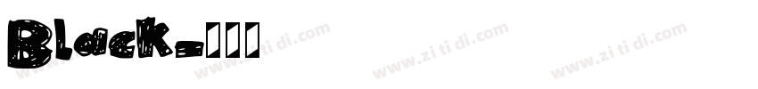 Black字体转换