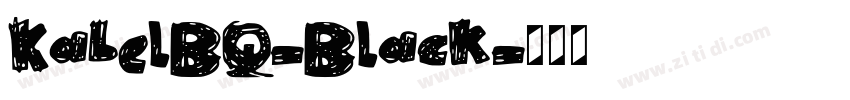 KabelBQ-Black字体转换