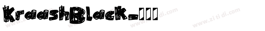 KraashBlack字体转换