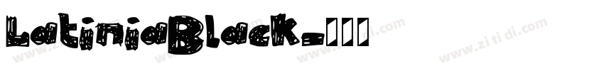 LatiniaBlack字体转换