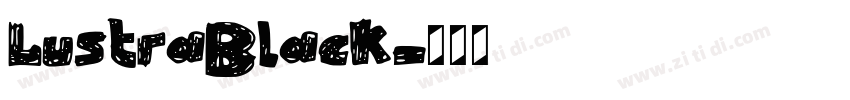 LustraBlack字体转换