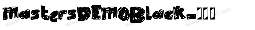 MastersDEMOBlack字体转换 MastersDEMOBlack字体转换