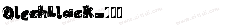 Olechblack字体转换