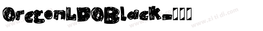 OregonLDOBlack字体转换