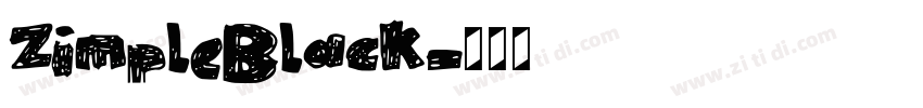 ZimpleBlack字体转换 ZimpleBlack字体转换
