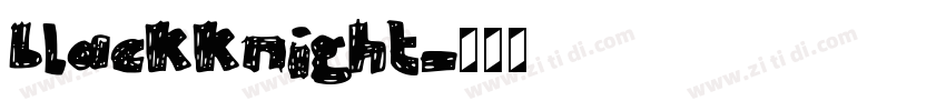 blackknight字体转换