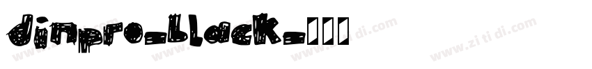 dinpro-black字体转换