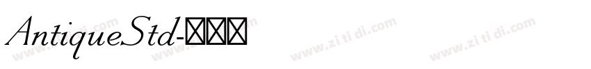 AntiqueStd字体转换 AntiqueStd字体转换