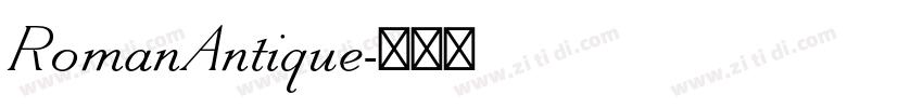 RomanAntique字体转换