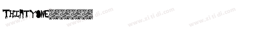 ThirtyOne字体转换