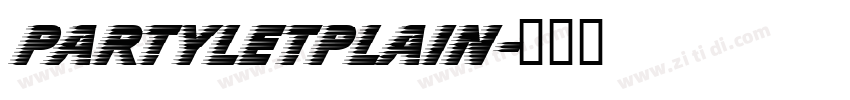 PartyLetPlain字体转换