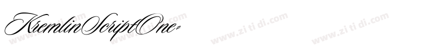 KremlinScriptOne字体转换