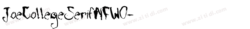 JoeCollegeSerifNFW0字体转换