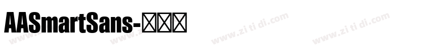 AASmartSans字体转换