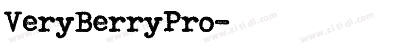 VeryBerryPro字体转换