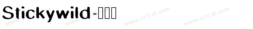 Stickywild字体转换