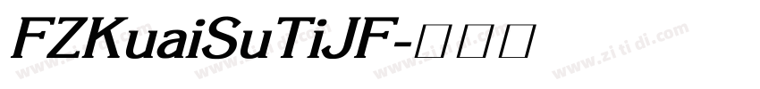 FZKuaiSuTiJF字体转换