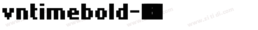 vntimebold字体转换