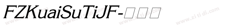 FZKuaiSuTiJF字体转换
