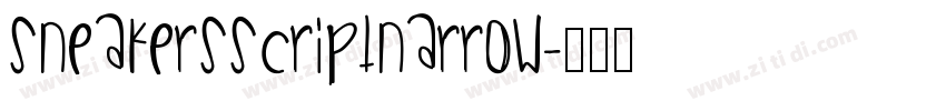 sneakersScriptNarrow字体转换