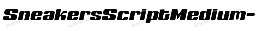 SneakersScriptMedium字体转换
