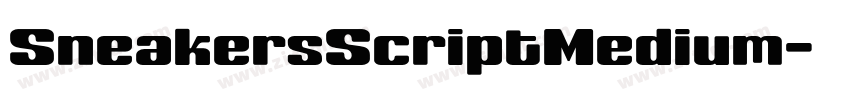 SneakersScriptMedium字体转换